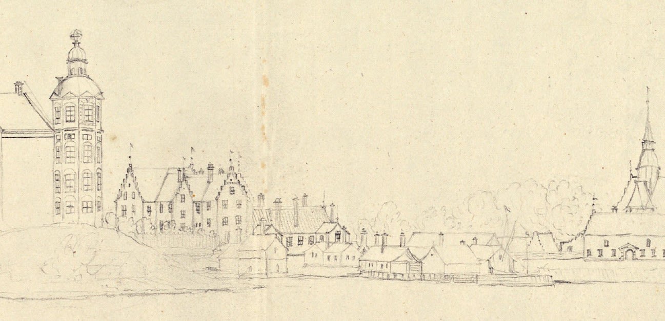 A 17th-century drawing of Skokloster 