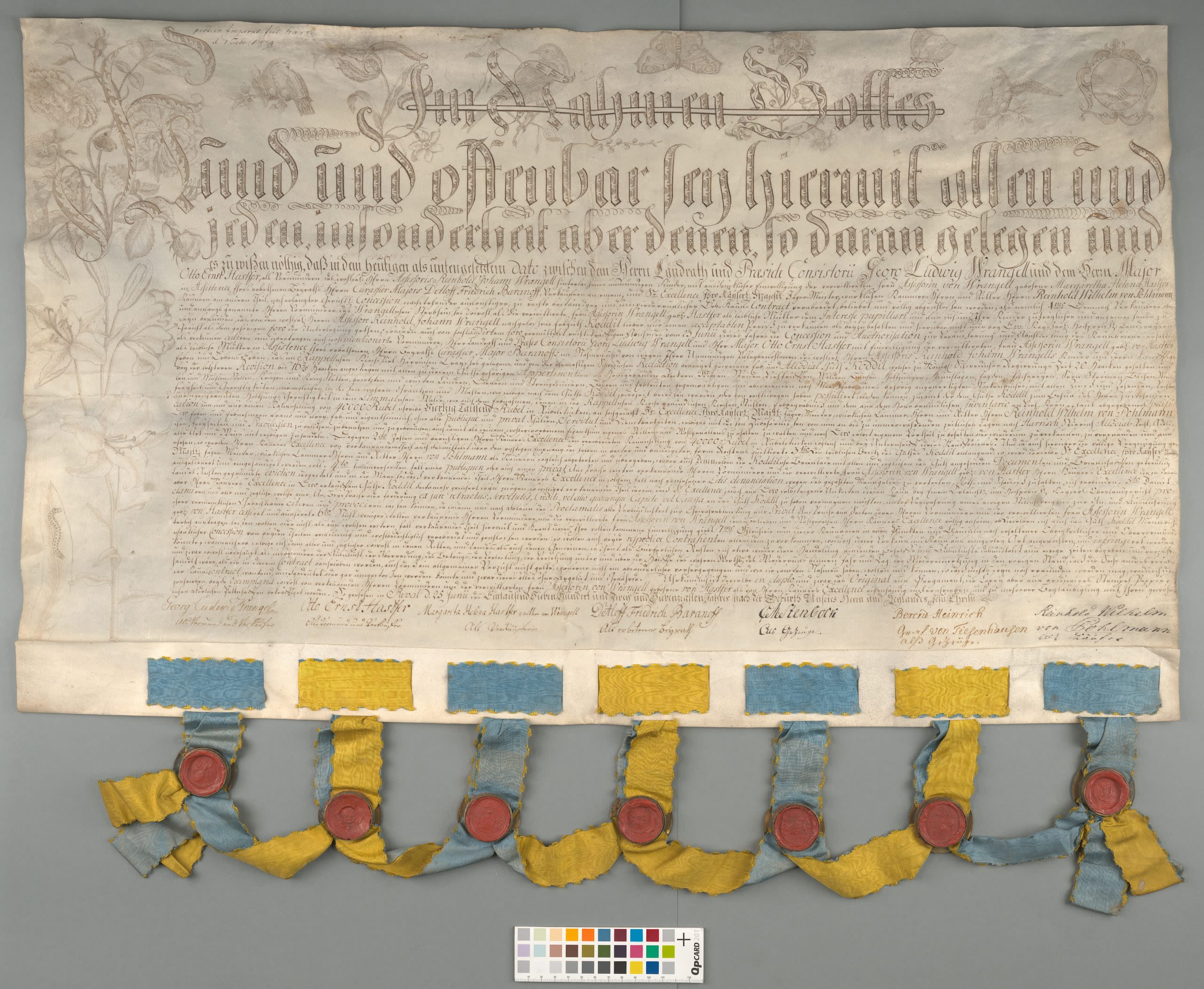 Purchase letter regarding Koddil 1773